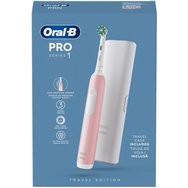 Oral-B Pro Series 1 Electric Toothbrush with Travel Case 1 брой - Розова Oral-B Pro Series 1 Electric Toothbrush with Travel Case 1 брой - Розова