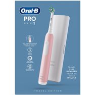 Oral-B Pro Series 1 Electric Toothbrush with Travel Case 1 брой - Розова Oral-B Pro Series 1 Electric Toothbrush with Travel Case 1 брой - Розова