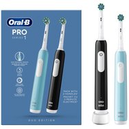 Oral-B Pro Series 1 Electric Toothbrush Duo Edition 2 броя - Електрическа четка за зъби с таймер & сензор за натиск Oral-B Pro Series 1 Electric Toothbrush Duo Edition 2 броя - Електрическа четка за зъби с таймер & сензор за натиск