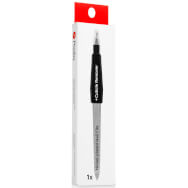 Podia Nail File & Cuticle Remover Двустранен метален лист с аксесоар за отстраняване на ноктите 1бр Podia Nail File & Cuticle Remover Двустранен метален лист с аксесоар за отстраняване на ноктите 1бр