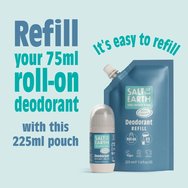 Salt Of The Earth Deodorant Roll-on Refill 225ml - Ocean & Coconut - Refill Salt Of The Earth Deodorant Roll-on Refill 225ml - Ocean & Coconut - Refill