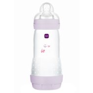 Mam Easy Start Anti-Colic Plastic Bootle 4m+, Код 356SGc, 320ml - Люляково - Полипропиленово шише със силиконов биберон с бърз поток & система против колики Mam Easy Start Anti-Colic Plastic Bootle 4m+, Код 356SGc, 320ml - Люляково - Полипропиленово шише със силиконов биберон с бърз поток & система против колики