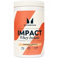 My Protein Impact Whey Isolate Хранителна добавка с високочист и високопротеинов суроватъчен протеин на прах за релеф, растеж & поддържане на мускулите с вкус на ванилия 480g - Natural Vanilla My Protein Impact Whey Isolate Хранителна добавка с високочист и високопротеинов суроватъчен протеин на прах за релеф, растеж & поддържане на мускулите с вкус на ванилия 480g - Natural Vanilla