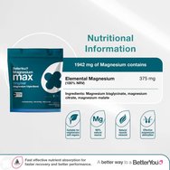 BetterYou Magnesium Max 3in1 Powder 120g - Original Unflavoured BetterYou Magnesium Max 3in1 Powder 120g - Original Unflavoured