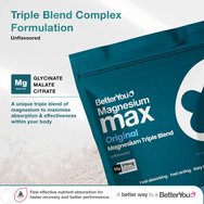 BetterYou Magnesium Max 3in1 Powder 120g - Original Unflavoured BetterYou Magnesium Max 3in1 Powder 120g - Original Unflavoured