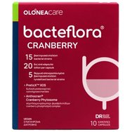Olonea Bacteflora Cranberry 10caps - Хранителна добавка с Кранбери & Пробиотици за Профилактика - Защита на Пикочната Система Olonea Bacteflora Cranberry 10caps - Хранителна добавка с Кранбери & Пробиотици за Профилактика - Защита на Пикочната Система