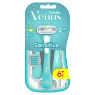 Gillette Venus Extra Comfort Sensitive Дамски самобръсначки за еднократна употреба с три ножчета & лубрикираща лента за чувствителна кожа 6 броя Gillette Venus Extra Comfort Sensitive Дамски самобръсначки за еднократна употреба с три ножчета & лубрикираща лента за чувствителна кожа 6 броя