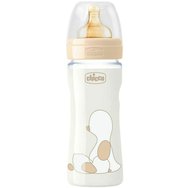 Chicco Original Touch Anti-Colic Glass Bottle Unisex Latex 0m+ Стъклено Шише с Каучуков Биберон с Бавен Поток & Система Против Колики за Бебета от Раждането 240ml Chicco Original Touch Anti-Colic Glass Bottle Unisex Latex 0m+ Стъклено Шише с Каучуков Биберон с Бавен Поток & Система Против Колики за Бебета от Раждането 240ml