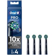 Oral-B Pro Cross Action Electric Toothbrush Head Replacement Black резервни глави за електрическа четка за зъби за отстраняване на плаката & защита на венците със средно твърди влакна & индикатор за смяна на главата 4 броя Oral-B Pro Cross Action Electric Toothbrush Head Replacement Black резервни глави за електрическа четка за зъби за отстраняване на плаката & защита на венците със средно твърди влакна & индикатор за смяна на главата 4 броя