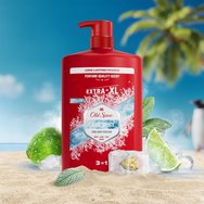 Old Spice Cold Spice 3in1 Shower & Shampoo Gel Мъжки душ гел & шампоан за тяло, коса & лице с аромат на свежа мента, с помпа 1L