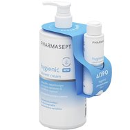 Pharmasept Promo Hygienic Shower Cream 1L & Подарък Hygienic Ultra Hydra Lotion 80ml - Кремообразен душ гел за ежедневна употреба за интензивна хидратация & подхранване на кожата & Лосион за тяло за интензивна хидратация
