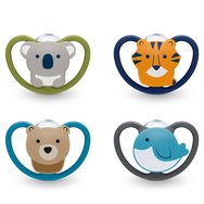 Nuk Space Silicone Soother 0-6m 1 Парче - Зелено