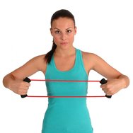 MVS Ο-Ring Tube AC-3109 Фитнес тръба 1 бр. - Черна / 3x Твърда