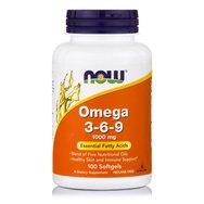 Now Foods Omega 3-6-9 1000mg Хранителна добавка, комбинация от омега 3-6-9 мастни киселини 100 Softgels