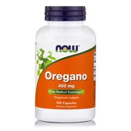 Now Foods Oregano 450mg Хранителна добавка от див риган, антимикробна, антибиотична, противогъбична 100 Caps