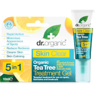 Dr Organic Skin Clear Organic Tea Tree Treatment Gel 5 in 1, Третира петна и черни точки 10ml Dr Organic Skin Clear Organic Tea Tree Treatment Gel 5 in 1, Третира петна и черни точки 10ml
