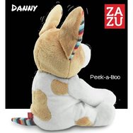 Zazu Peek a Boo Soft Toy Danny Плюшено музикално куче с люлеещи се уши, от 0 месеца