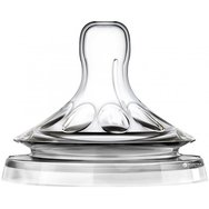 Avent Natural Естествен силиконов зърно с 1 дупка 2бр SCF041/27