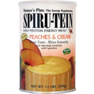 Natures Plus Spiru-Tein Хранителна добавка за енергия и борба с умората на вкуса Peaches & Cream 510gr