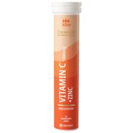 Kaiser Premium Vitaminology Vitamin C 1000mg Plus Zinc 10mg Orange 20 Effer.tabs - Хранителна добавка с витамин C и цинк за подсилване на имунитета с вкус на портокал Kaiser Premium Vitaminology Vitamin C 1000mg Plus Zinc 10mg Orange 20 Effer.tabs - Хранителна добавка с витамин C и цинк за подсилване на имунитета с вкус на портокал