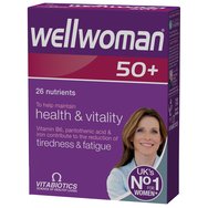 Vitabiotics Wellwoman 50+, 30tabs - Хранителна добавка, специално предназначена за жени над 50 години Vitabiotics Wellwoman 50+, 30tabs - Хранителна добавка, специално предназначена за жени над 50 години