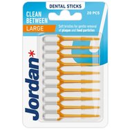Jordan Clean Between Dental Sticks 20 части Код 310053 - Големи - Интердентални четки за премахване на плака и остатъци
