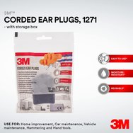 3M Corded Earplugs with Storage Box 1 чифт