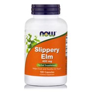 Now Foods Slippery Elm 400mg Хранителна добавка за лечение на инфекции на пикочните пътища 100 Caps