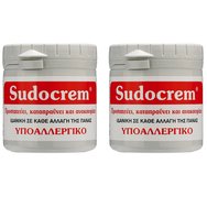 Sudocrem Комплект Лек антисептичен и успокояващ крем, идеален за смяна на пелени 2x125ml