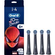 Oral-B iO Kids Spiderman 6+ Electric Toothbrush Replacement Резервни накрайници за детска електрическа четка за зъби с меки влакна, подходящи за разхлабени зъби и венци, 4 броя Oral-B iO Kids Spiderman 6+ Electric Toothbrush Replacement Резервни накрайници за детска електрическа четка за зъби с меки влакна, подходящи за разхлабени зъби и венци, 4 броя