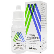 Alcon Tears Naturale II Med Смазване на капки за очи за облекчаване на симптомите на сухо око 15ml Alcon Tears Naturale II Med Смазване на капки за очи за облекчаване на симптомите на сухо око 15ml