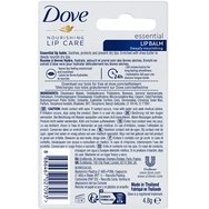Dove Nourishing Essential Intensiv Lip Balm Балсам за устни с масло от ший за облекчаване на сухота и интензивна 24-часова хидратация 4.8g Dove Nourishing Essential Intensiv Lip Balm Балсам за устни с масло от ший за облекчаване на сухота и интензивна 24-часова хидратация 4.8g