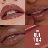 Maybelline Satin Lipstick Serum 3,4g - 102 Out Til 4 Maybelline Satin Lipstick Serum 3,4g - 102 Out Til 4