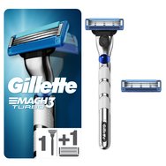 Gillette Mach3 Turbo Disposable Razors 2 Части и дръжка за подарък 1 бр
