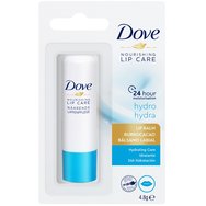 Dove Nourishing Care Hydro Lip Balm Балсам за устни с алое вера за облекчаване на сухота и интензивна 24-часова хидратация 4.8g