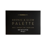 Korres Bronze & Glow Palette Три нюанса Palette Bronzer, Highlighter & Blush за естествен резултат Шампанско Glow 20gr Korres Bronze & Glow Palette Три нюанса Palette Bronzer, Highlighter & Blush за естествен резултат Шампанско Glow 20gr