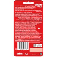 Gillette Blue3 Plus Red Disposable Razors 3 бр Gillette Blue3 Plus Red Disposable Razors 3 бр