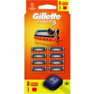 Gillette Promo Fusion 5 Replacement Razors 8 Броя & Калъф за Пренасяне 1 Брой Gillette Promo Fusion 5 Replacement Razors 8 Броя & Калъф за Пренасяне 1 Брой