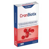Quest CranBiotix 30caps - Хранителна добавка с пробиотици и екстракт от червена боровинка за лечение на инфекции на пикочните пътища и укрепване на чревната и вагиналната микрофлора Quest CranBiotix 30caps - Хранителна добавка с пробиотици и екстракт от червена боровинка за лечение на инфекции на пикочните пътища и укрепване на чревната и вагиналната микрофлора
