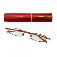 Eyelead Pocket Червени джобни очила за четене, с метална рамка Eyelead Pocket Червени джобни очила за четене, с метална рамка