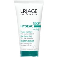 Uriage Hyseac Fluid Very High Protection Moisturizes Spf50+, 50ml - Матиращ хидратиращ крем за лице с много висока слънцезащита за комбинирана мазна кожа