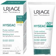 Uriage Hyseac Fluid Very High Protection Moisturizes Spf50+, 50ml