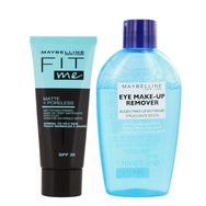 Подарък Maybelline Fit Me Matte & Poreless Spf20 Primer 10ml & Eye Make Up Remover 25ml Подарък Maybelline Fit Me Matte & Poreless Spf20 Primer 10ml & Eye Make Up Remover 25ml
