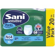 Sani Sensitive Pants Νο 4 Value Pack Extra Large 120-160cm Еластично бельо при инконтиненция 20 бр