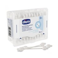 Chicco  Предпазни чистачки за уши от 0 месеца 60бр - Меки и гъвкави почистващи препарати за уши от 100% памук, идеални за ежедневно почистване Chicco  Предпазни чистачки за уши от 0 месеца 60бр - Меки и гъвкави почистващи препарати за уши от 100% памук, идеални за ежедневно почистване