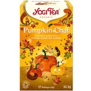 Yogi Tea Pumpkin Chai 17 Teabags (17 сашета x 1,9g) - Билков чай ​​с тиква, джинджифил и портокал за релаксация през есенните следобеди