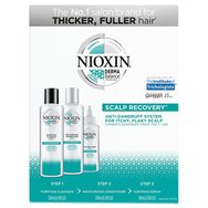 Nioxin Promo Sculp Recovery Purifying Cleanser Anti-Dandruff Shampoo 200ml, Moisturizing Conditioner for Itchy Flaky, Scalp 200ml & Soothing Hair Serum 100ml