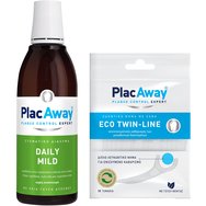 Plac Away PROMO PACK Mouthwash Daily Mild 500ml & Подарък Eco Twin-Line 30 бр