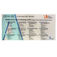 All Test Sars-Cov-2 & Influenza A+B Antigen Combo Rapid Test 1 бр - Тест за качествено откриване на Covid-19 Ag и антигени на грип тип A/B в назофарингеален тампон All Test Sars-Cov-2 & Influenza A+B Antigen Combo Rapid Test 1 бр - Тест за качествено откриване на Covid-19 Ag и антигени на грип тип A/B в назофарингеален тампон
