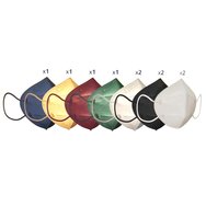 Fago Medical Mask Защитни маски за еднократна употреба FFP2 NR KN95 Големи многоцветни 10 бр. Fago Medical Mask Защитни маски за еднократна употреба FFP2 NR KN95 Големи многоцветни 10 бр.